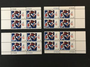 Scott #1259 Fine Arts Matched Plate Blocks MNH