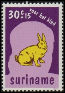 Suriname B243 - Mint-NH - 30c+15c Rabbit (1977) (cv $0.80)