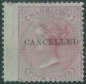 88514 - MAURITIUS - STAMP: Stanley Gibbons #62 Overprinted CANCELLED -  MINT MNH 