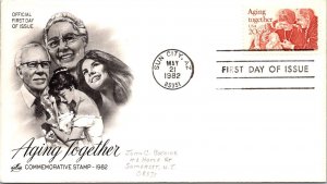 FDC 1982 SC #2011 Artcraft Cachet - Sun City, AZ - Single - J4835