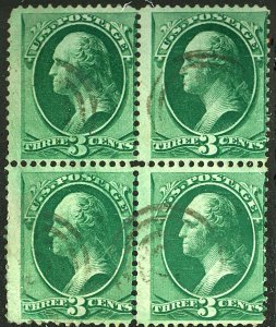 U.S. #147 USED BLOCK OF 4