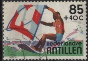 Netherlands Antilles B208 (used cto, creased) 85+40c wind surfing (1983)