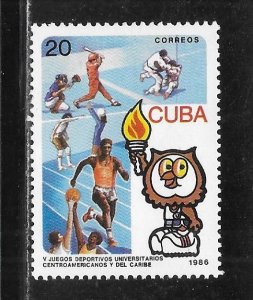 Cuba 2878 1986 University Games single MNH