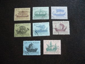 Stamps - Poland - Scott# 1124-1131 - CTO Set of 8 Stamps