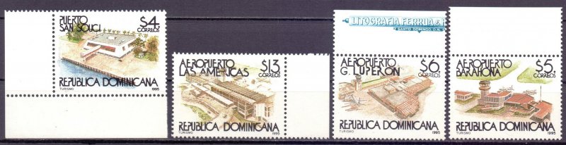 Dominican Republic. 1995. 1744-47. Airport. MNH.