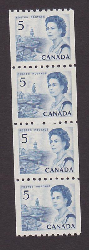 Canada 468 VF MNH Centennial Coil strip of 4