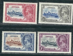 Antigua 77-80 SG 91-94 Silver Jubilee MLH VF 1935 SCV $22.50