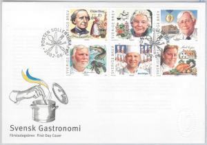 57254 - SWEDEN - POSTAL HISTORY: FDC COVER 2002 Gastronomy FISH