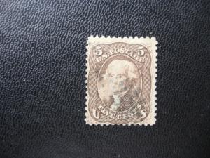 1861-66 SERIES  SCOTT # 76-a  5c ISSUE  F/VF. SCV. $ 300.00