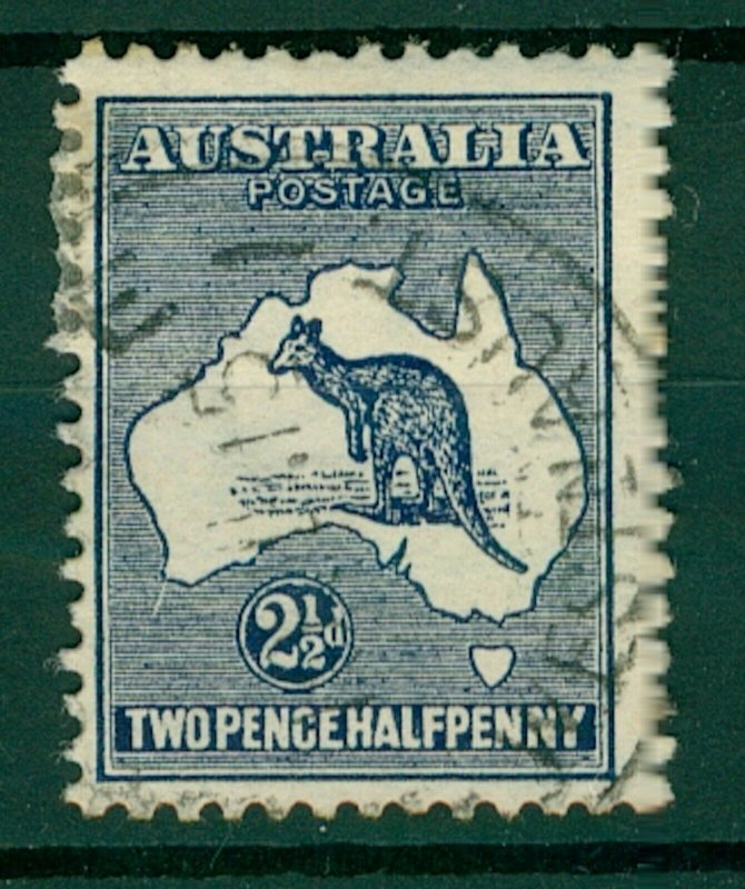 Australia 1913 2½d steel blue Roo sg4 (1v) FU Stamp