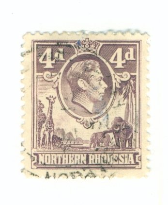 NORTHERN RHODESIA 36 USED BIN $0.50