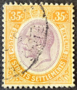 Malaya Straits Settlements 1922 SG236a  used 35c. dull purple & orange