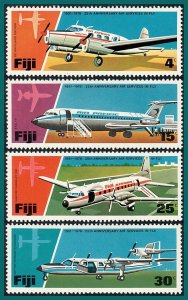 Fiji 1976 Air Services, MNH #367-370,SG532-SG535