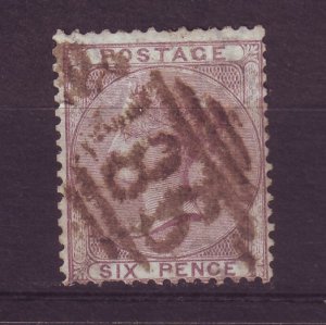 J24531 JLstamps 1865 great britain used #27 queen wmk 24, $100.00 scv