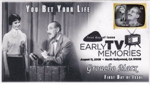 AO-4414h-2, 2009, Early TV Memories, FDC, Add-on Cachet, Pictorial Postmark, You