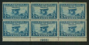 U.S. - 650 - Plate Block - Never Hinged (catalog value 60.00)
