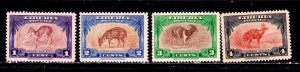 Liberia stamps #283 - 286, MLH, Topical, Animals, CV $6.80