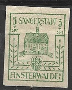 COLLECTION LOT 15186 GERMANY URSS OCCUPATION FINSTERWALDE SW#3 1946 MH