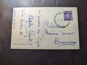 1949 British Occupied Libya Postcard BMA Tripolitania Overprint Postcard Cover