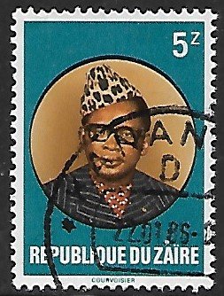 Zaire # 1056 - President Mobutu - used