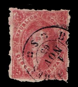 Argentina - 1864 - Scott #11B - Used