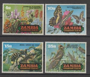 ZAMBIA 1972 SG 177/80 MNH