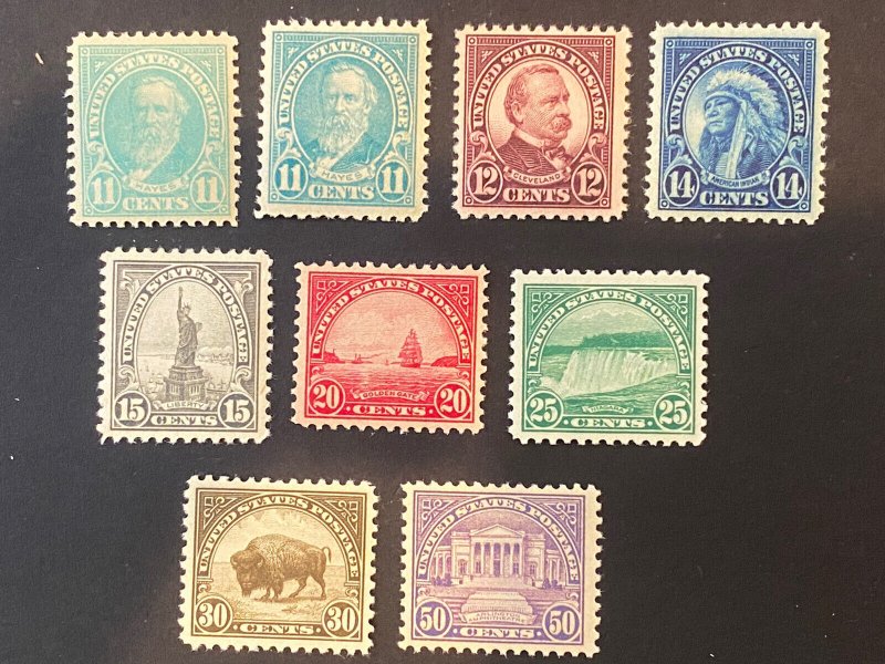 US Stamps-SC# 563 - 570 - MH - Very Well Centered Set - SCV $112.50