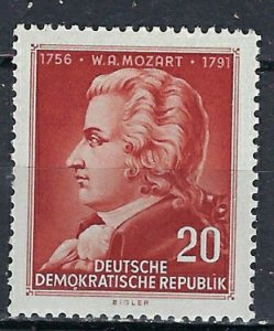 Germany DDR MNH 1956 Mozart (ak2348)