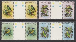 Vanuatu 300-3 Birds gutter pairs mnh