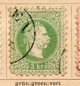 Austria 1867 Early Issue Fine Used 3kr. NW-08366