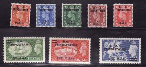 Great Britain Tripolitania-Sc#27-34- id9-unused hinged KGVI set-1951-