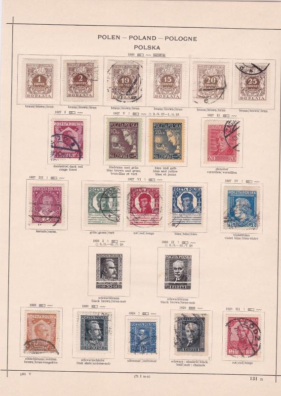 poland 1926  stamps page ref 17510