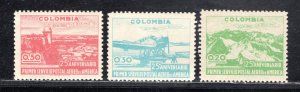 COLOMBIA SC# 524-26  FVF/MOG