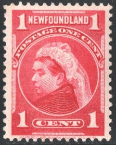 Newfoundland SC#79 1¢ Queen Victoria (1897) MLH