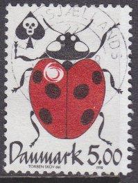 Denmark sc#1091 1998 5k Ladybug used