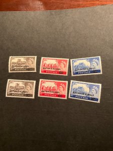 Stamps Qatar Scott #13-5, 13a-15a hinged