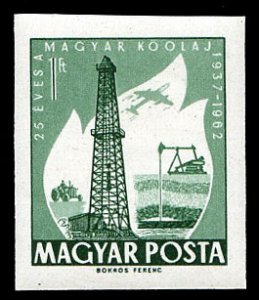 Hungary #1474 Cat$7, 1962 Oil Industry, imperf. single, never hinged