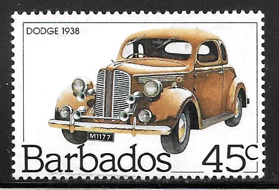 Barbados 611: 45c Dodge 1938, used, VF