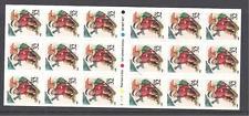 3013a 32c Children Sledding, Conv Bklt Pane of 18 1995