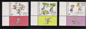 Children Games of Israel  3 var..tabbed  mnh