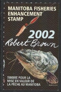 2002 Canada MANITOBA Wildlife Fishing Revenue ARTIST SIGNED #MBF10 VF-NH-