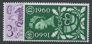 GB 1960 G.L.O. SG 619-620