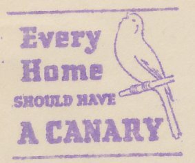 Meter cut USA 1935 Bird - Canary