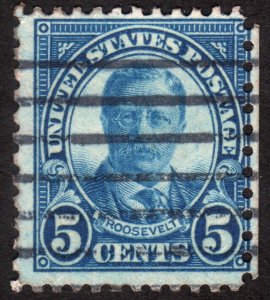 1927, US 5c, Roosevelt, Used, Sc 637