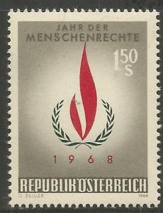 AUSTRIA 819  MNH, INTERNATIONAL HUMAN RIGHTS YEAR