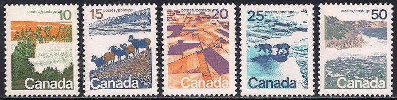 Canada 594-598 MNH - Landscapes