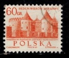 Poland - #1338 Castle  - Used