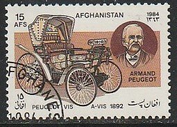 1984 Afghanistan - Sc 1102 - used VF - 1 single - Peugeot