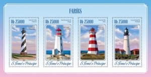 SAO TOME E PRINCIPE 2014 SHEET LIGHTHOUSES st14613a