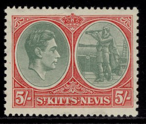 ST KITTS-NEVIS GVI SG77, 5s grey-green & scarlet, M MINT. Cat £65.